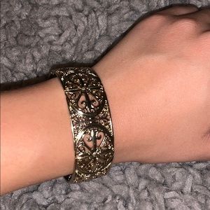 Gold band bracelet